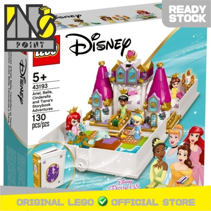 LEGO 43193 - Disney - Ariel, Belle, Cinderella and Tiana's Storybook