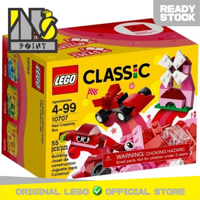 LEGO 10707 - Brick and More - Lego Classic Red Creativity Box