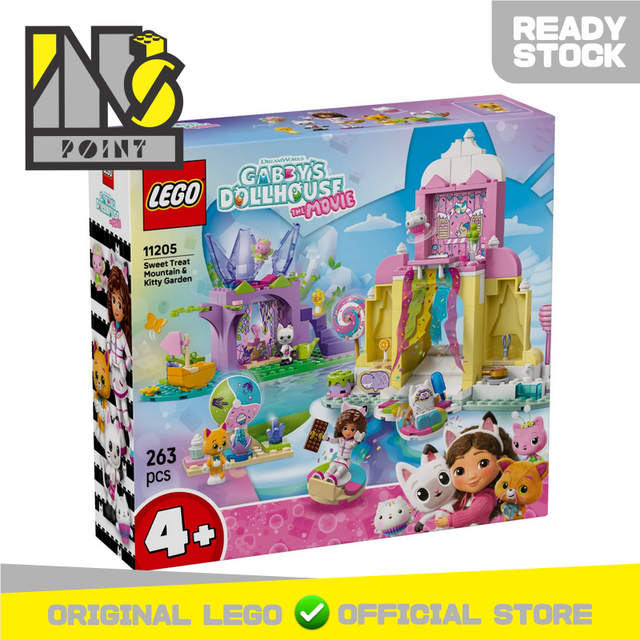 LEGO 11205 - Gabby's Dollhouse - Sweet Treat Mountain & Kitty Garden