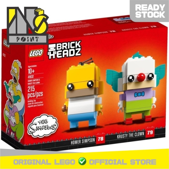 LEGO 41632 - Brickheadz - Homer Simpson & Krusty the Clown