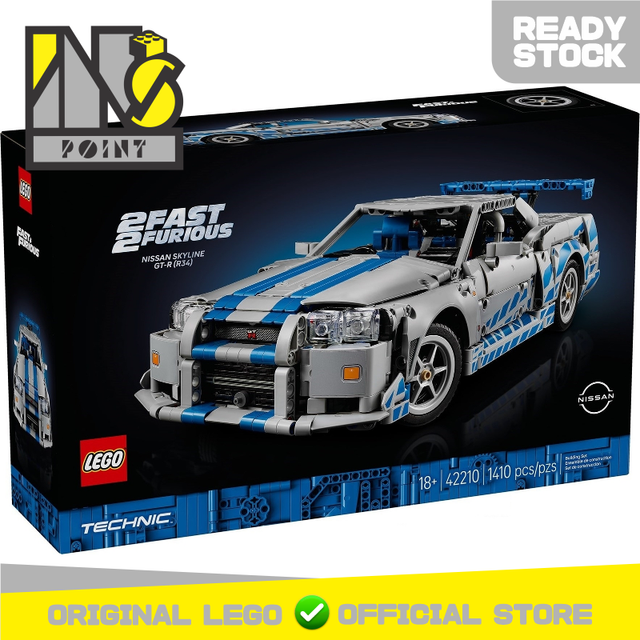 LEGO 42210 - Technic - 2 Fast 2 Furious Nissan Skyline GT-R (R34) Car
