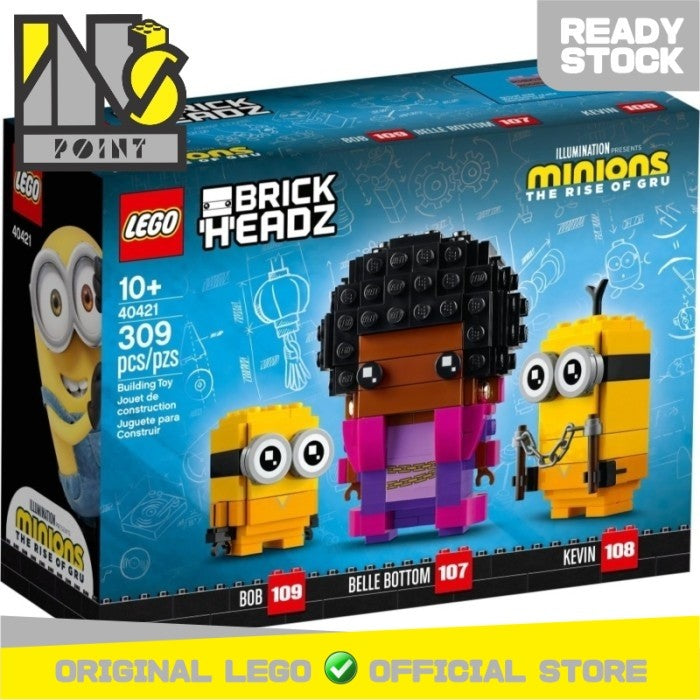 LEGO 40421 - Brickheadz - Belle Bottom, Kevin and Bob