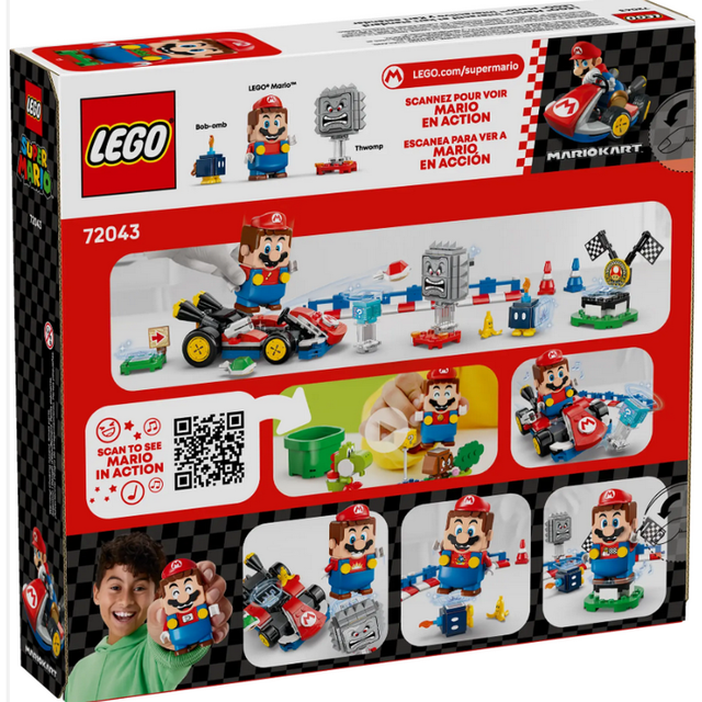 LEGO 72043 - Super Mario - Mario Kart – Interactive LEGO Mario & Standard Kart