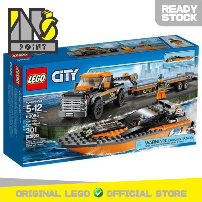 LEGO 60085 - City - 4x4 with Powerboat