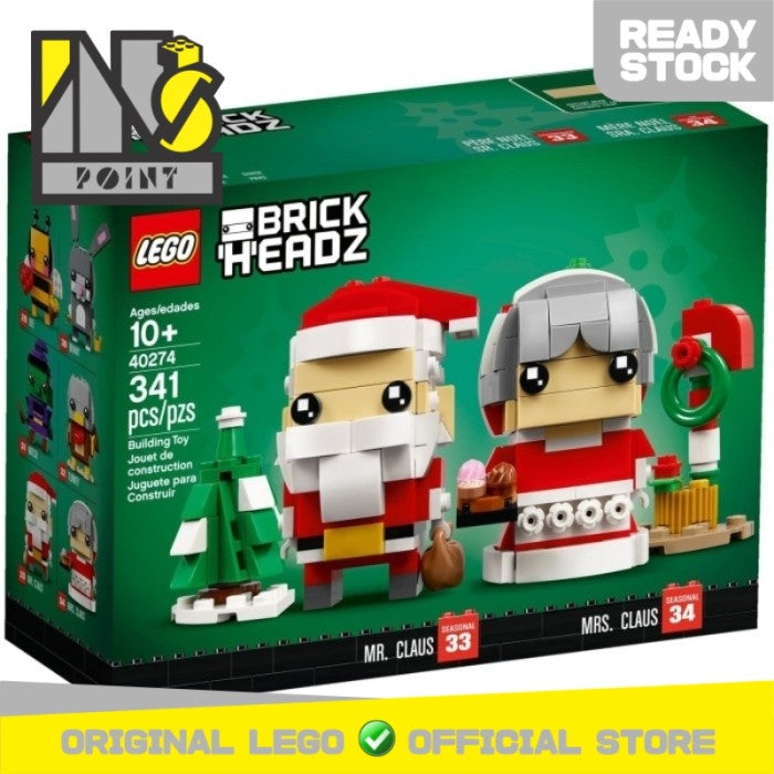 LEGO 40274 - Brickheadz - Mr. & Mrs. Claus