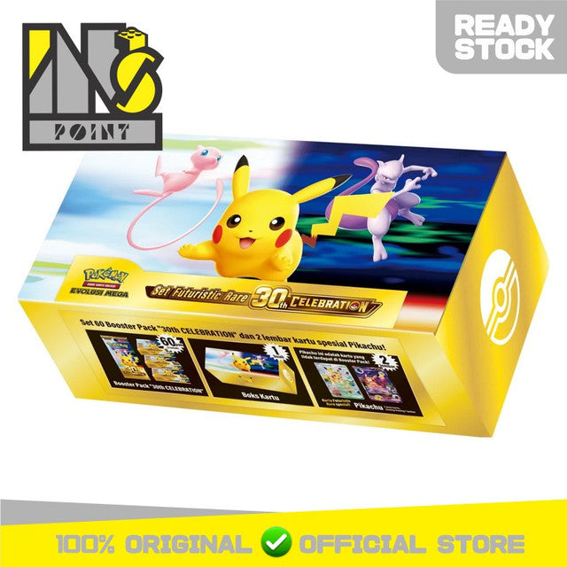 Pokemon TCG Indonesia - Set Futuristic Rare 30th Celebration MA6 Anniversary Box - Pikachu FUR