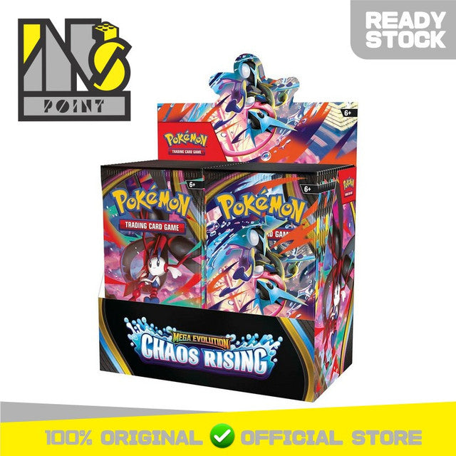 Pokemon TCG English - Pokemon Mega Evolution - Chaos Rising Booster Box (36 Packs)