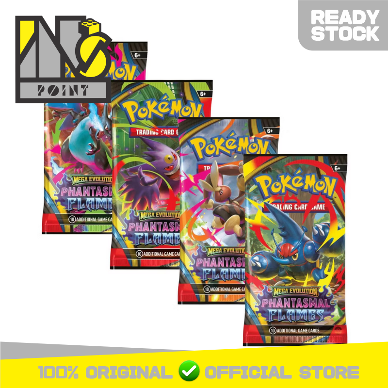 Pokemon TCG English - ME2 Mega Evolution - Phantasmal Flames Booster Pack