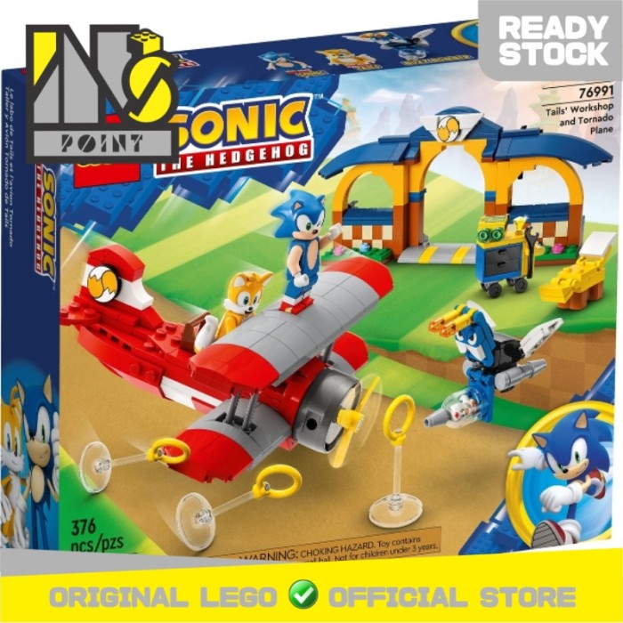 LEGO 76991 - Sonic The Hedgehog - Tails' Workshop and Tornado Plane