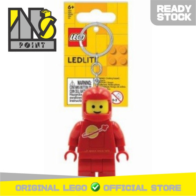 LEGO KE10HR - Brick And More - LED Key Light Classic Space Minifigure Key Chain Red (LEDLITE)