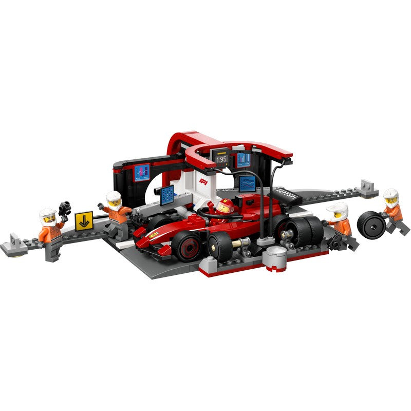 LEGO 60443 - City - F1 Pit Stop & Pit Crew with Ferrari Car