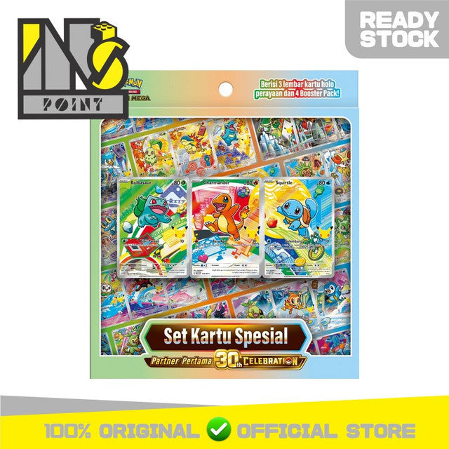 Pokemon TCG Indonesia - Set Kartu Spesial Partner Pertama 30th Celebration - MA6 Anniversary
