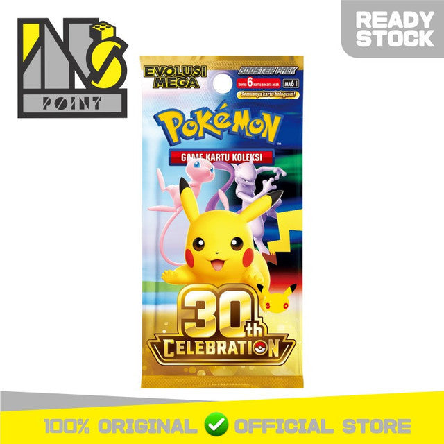Pokemon TCG Indonesia - Evolusi Mega 30th Celebration Booster Box - MA6 Anniversary