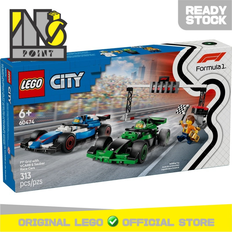 LEGO 60474 - City - F1 Grid with VCARB & Sauber Race Cars