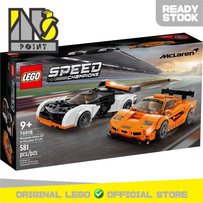 LEGO 76918 - Speed Champions - Mclaren Solus Gt & Mclaren F1 Lm