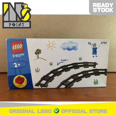 LEGO 2735 - Duplo - Curved Track (Curved Rails)