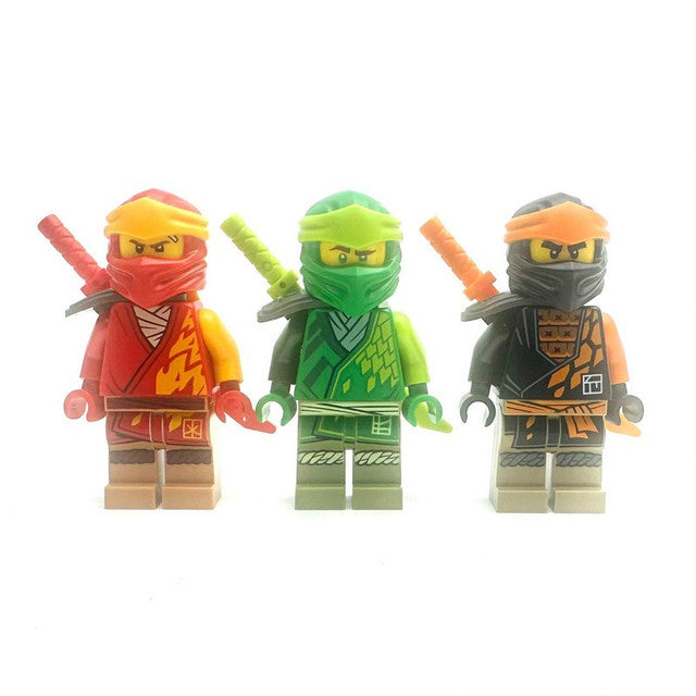 Minifigure Ninjago Core Set Llyoid, Nya, Kai, Cole, Zale, Jay