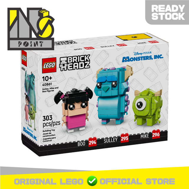 LEGO 40861 - Brickheadz - Sulley, Mike and Boo Figures