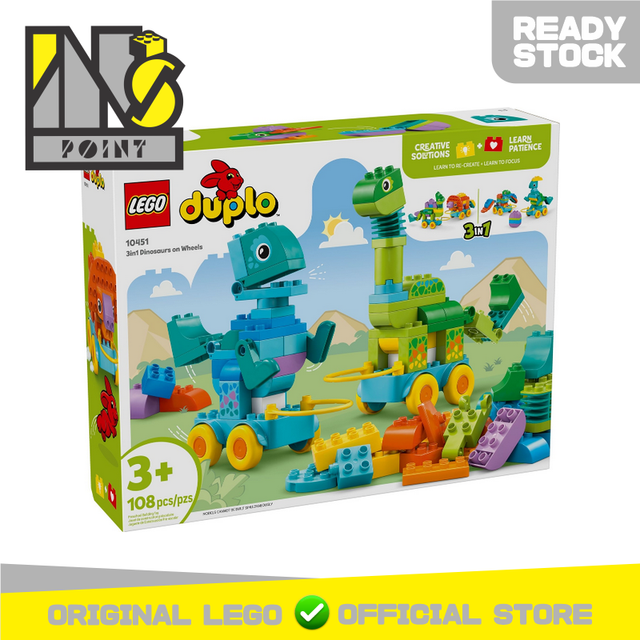 LEGO 10451 - Duplo - 3in1 Dinosaurs on Wheels