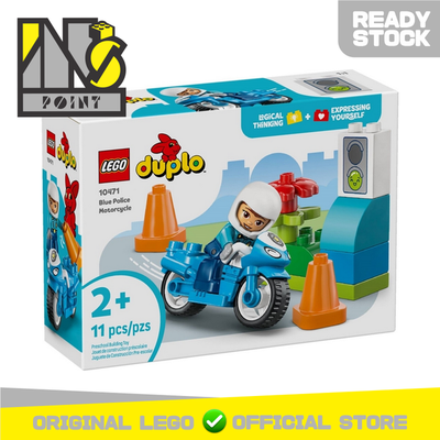 LEGO 10471 - Duplo - Blue Police Motorcycle