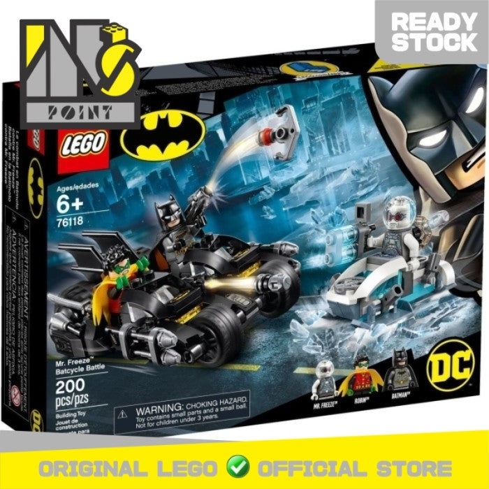 LEGO 76118 - Super Heroes - Freeze Batcycle Battle
