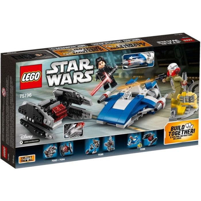 LEGO 75196 - Star Wars - A-Wing vs. TIE Silencer Microfighters