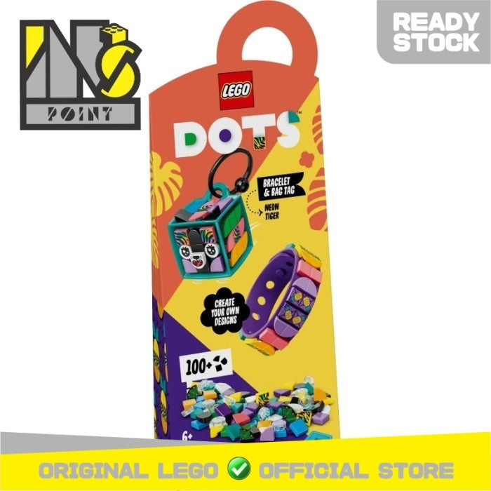 LEGO 41945 - Dots - Neon Tiger Bracelet & Bag Tag