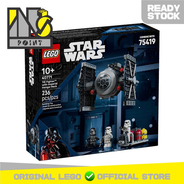 LEGO 40771 - Star Wars - TIE Fighter with Imperial Hangar Rack