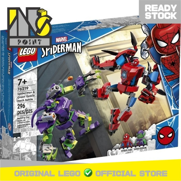 LEGO 76219 - Super Heroes - Spider-Man & Green Goblin Mech Battle
