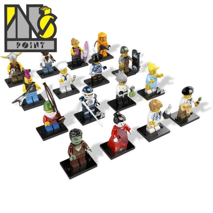LEGO 8804 - LEGO Minifigures Series 4 Complete Full Set (16 pcs) MISP