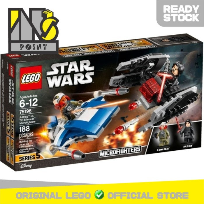 LEGO 75196 - Star Wars - A-Wing vs. TIE Silencer Microfighters