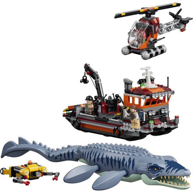 LEGO 77983 - Jurassic World - Mosasaurus Dinosaur Boat Attack