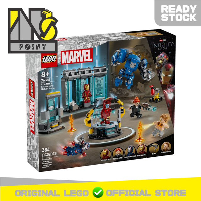 LEGO 76315 - Super Heroes - Iron Man's Laboratory: Hall of Armor