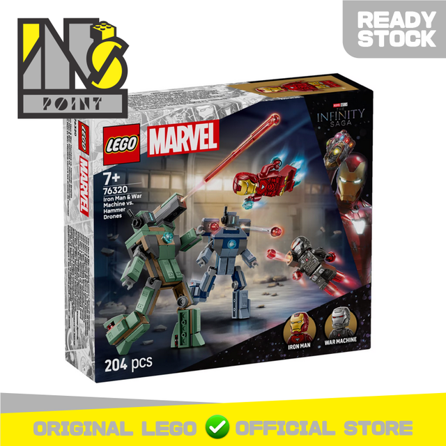 LEGO 76320 - Super Heroes - Iron Man & War Machine vs. Hammer Drones