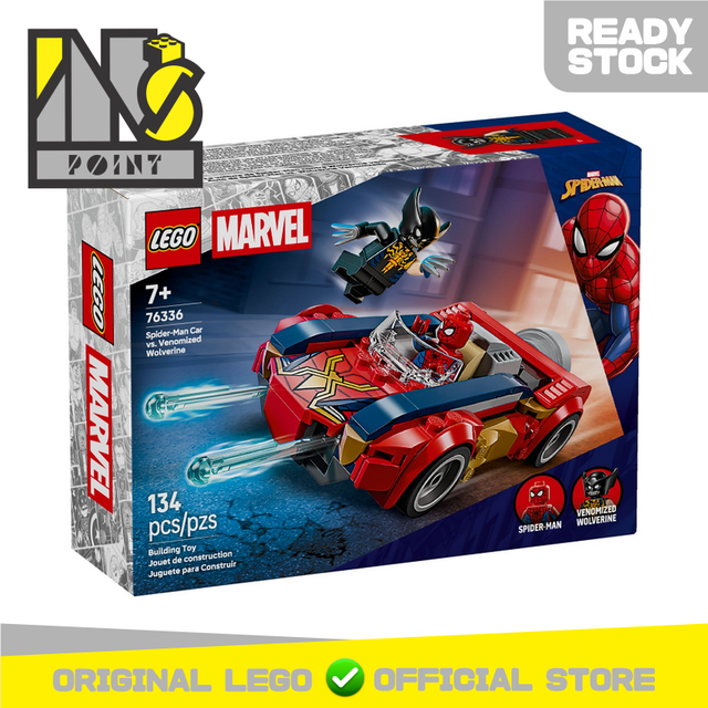 LEGO 76336 - Super Heroes - Spider-Man Car vs. Venomized Wolverine