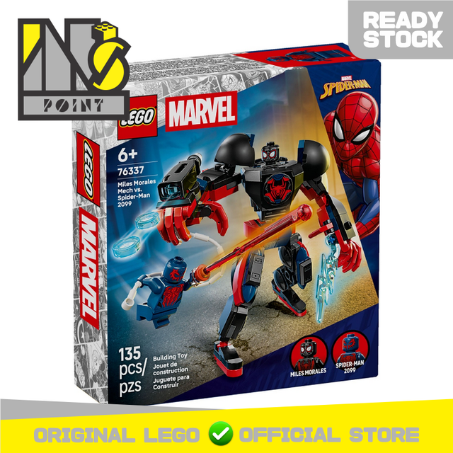 LEGO 76337 - Super Heroes - Miles Morales Mech vs. Spider-Man 2099