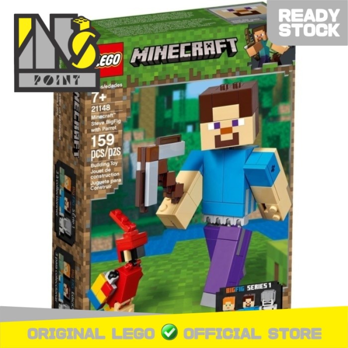 LEGO 21148 - Minecraft - Minecraft Steve BigFig with Parrot