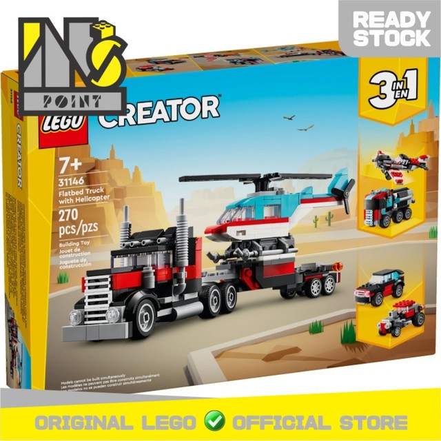 LEGO 31146 - Creator - Flatbed Truck with Helicopter