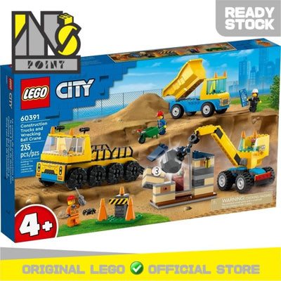 LEGO 60391 - City - Construction Trucks And Wrecking Ball Crane