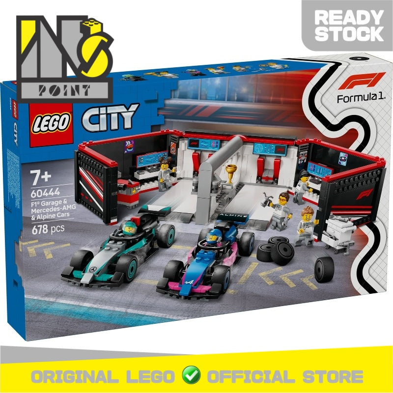 LEGO 60444 - City - F1 Garage & Mercedes-AMG & Alpine Cars
