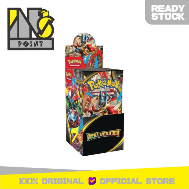 Pokemon TCG English - ME1 Mega Evolution Booster Box (18 Pack)