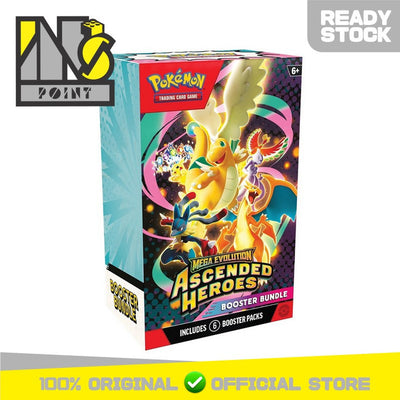 Pokemon TCG English - Pokemon Mega Evolution - Ascended Heroes Booster Bundle (6 Packs)