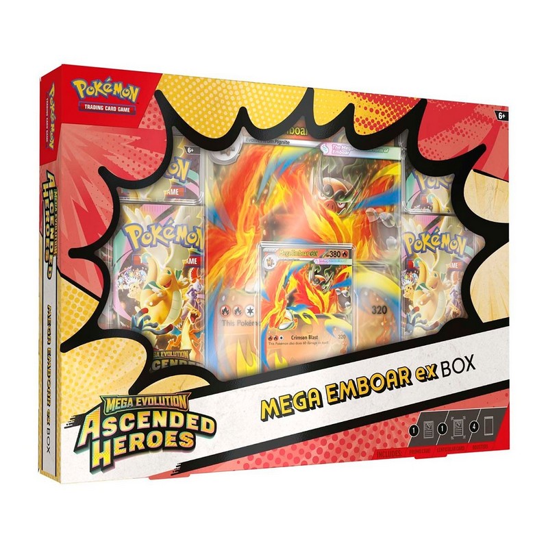 Pokemon TCG: Mega Evolution - Ascended Heroes Mega Feraligatr / Mega Meganium / Mega Emboar ex Box