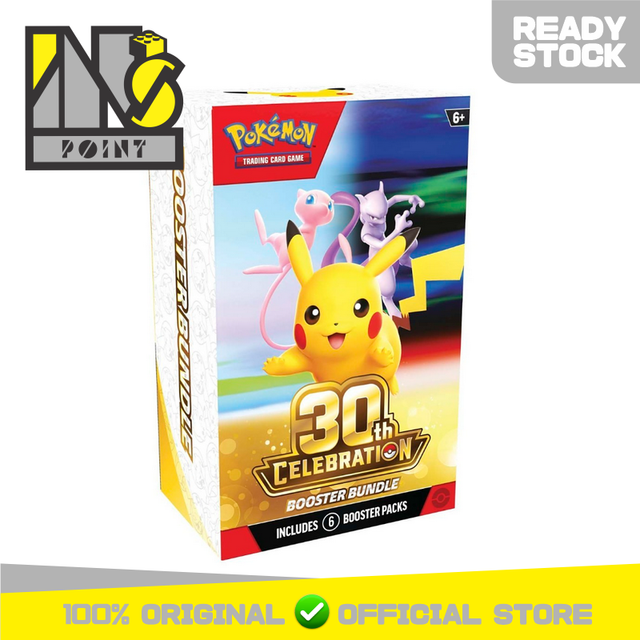 Pokemon TCG English - 30th Celebration Booster Bundle (6 Packs)