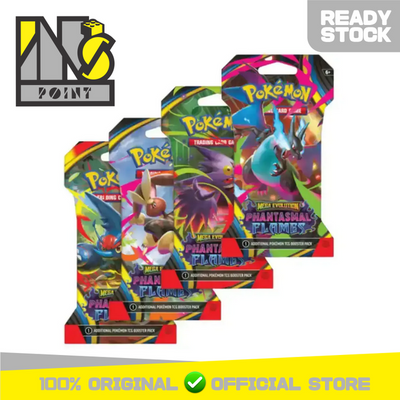 Pokemon TCG English - ME2 Mega Evolution - Phantasmal Flames Sleeved Booster Pack