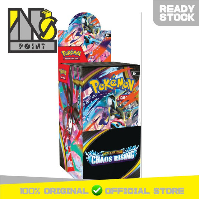 Pokemon TCG English - Pokemon Mega Evolution - Chaos Rising Booster Box (18 Packs)