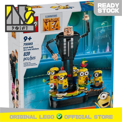 LEGO 75582 - Despicable Me And Minions - Brick-Built Gru and Minions
