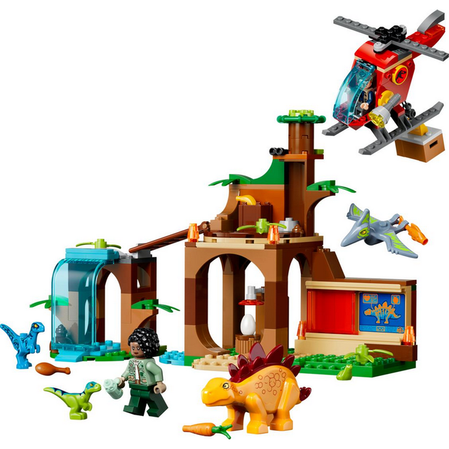LEGO 77981 - Jurassic World - Velociraptor, Stegosaurus & Pteranodon Rescue