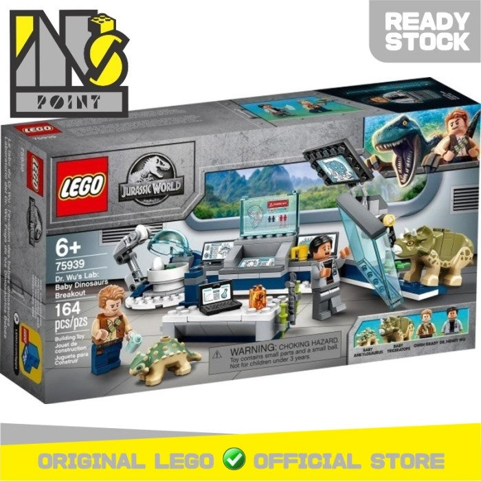 LEGO 75939 - Jurassic World - Dr. Wu's Lab: Baby Dinosaurs Breakout