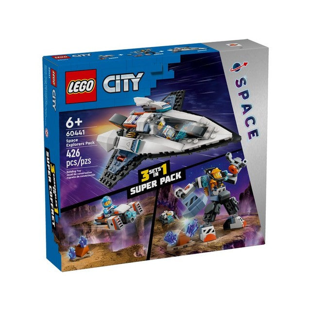 LEGO 60441 - City - City Bundle Pack, 3 Sets in 1 Super Pack (Sets 30663, 60428, and 60430) - Space Explorers Pack